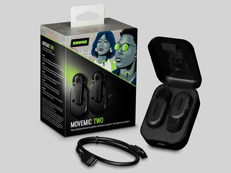 Shure MoveMic Two 無線領(lǐng)夾式話筒 Shure MoveMic Two 無線領(lǐng)夾式話筒